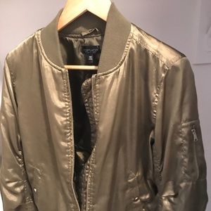 Shiny topshop bomber jacket
